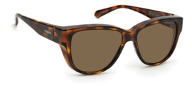 Polaroid®  Brown Janice Overzetzonnebril  Elegante Dames Overzet Zonnebril Polariserende Bril Lenzen