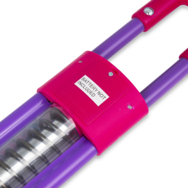 Luxe Verlichte PogoFlasher Pogostick Roze 89 cm Pogo Stick 35 Kilo Springstok Met Led Verlichting