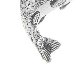 Hanger Forel + Ketting Zilver 50 cm (Heren)