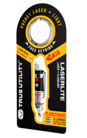 Mini Pocket Sleutelhanger Zaklampje + Laserpen Zaklamp Lampje Laserlampje Laser Pointer Sleutelbos