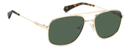 Polaroid® Gold & Green Classic Pilot Pilotenbril Heren Lichtgewicht Zonnebril Gepolariseerde Bril