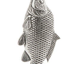 Hanger Schubkarper + Ketting Zilver 45 cm (Dames)