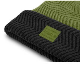 Carp Trax Comfort Warme Winter Beanie Gebreide Wintermuts Karper Thermo Muts Groen Zwart Vismuts