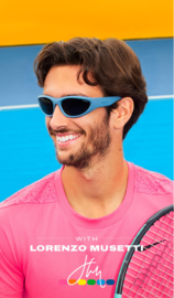 Polaroid® Lorenzo Musetti Orange Sports Master ATP Tennis Sportzonnebril Tenniszonnebril Sportbril