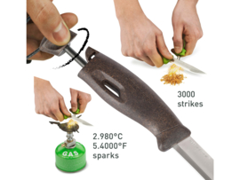 Outdoor Cadeau Set FireKnife Bio Vuurmes Survivalmes + Firesteel® in één!