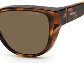 Polaroid®  Brown Janice Overzetzonnebril  Elegante Dames Overzet Zonnebril Polariserende Bril Lenzen