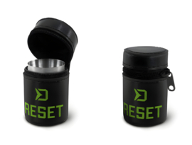Reisset 4 x RVS Shotglaasjes In Etui 30 ml Shotglazen Setje Reset Onbreekbare Shot Glazen Glaasjes