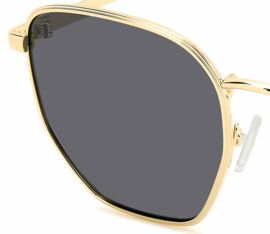 Polaroid® Golden Grey Pilot Pilotenbril Heren Zonnebril Lichtgewicht Gepolariseerde Piloten Bril