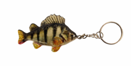Gekleurde Vis Sleutelhanger Natural Baars Keyring Perch Viscadeautje Cadeau Vissen Streetfishing