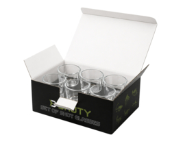 Set 6 x Shotglaasjes Karper + Baars + Brasem + Snoek + Snoekbaars + Meerval Vis Shotglazen Viscadeau