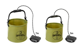 Opvouwbare EVA Emmer 5 Liter + Handvat + 5 m Touw Campingemmer Vouwemmer Visemmer Bootemmer Water