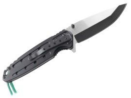 X-Treme Black & Green Rope Knife RVS Zakmes+ Paracord Assisted Flipper Assist Roestvrijstaal Klapmes