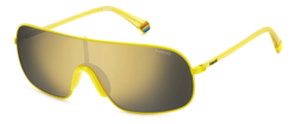 Polaroid® Metal Yellow Hornet Zonnebril Doorlopende Bril Lichtgewicht Masker Maskerbril Mask Bril