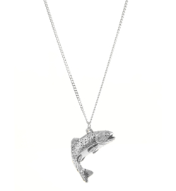 Hanger Forel + Ketting Zilver 50 cm (Heren)