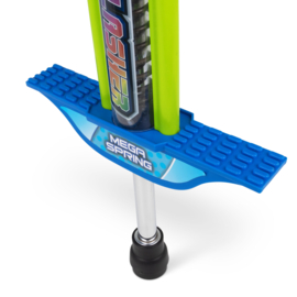 Luxe Verlichte PogoFlasher Pogostick Blauw 89 cm Pogo Stick 35 Kilo Springstok Met Led Verlichting