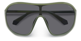 Polaroid® XXL Green Masque Extra Grote Zonnebril Lichtgewicht Doorlopende Bril Masker Maskerbril