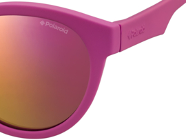 Polaroid® Onbreekbare Lichtgewicht Kinderzonnebril 4 - 10 jaar Power Pink Bril Extra UV-Bescherming