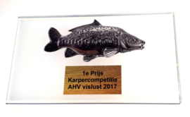 Glasstandaard Diverse Vissoorten + Opdruk