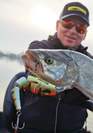 Spro PikeFighter Triple Jonted Plug Kunstaas FirePerch Floating Hardbait 15 cm 52 gram 0,5 – 2,0 M