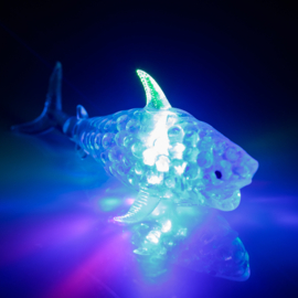 Lichtgevende Squishy Witte Haai Oplichtende Stressbal