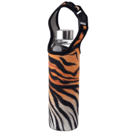 Waterfles Tiger Stripes Met Soft Shell Tijger Beschermhoes