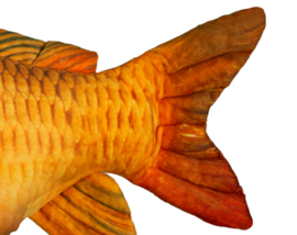 Viskussen Karel Karper 60 cm Pluche Vis Kussen Knuffel Karperknuffel Hoofdkussen Karperkussen Goud