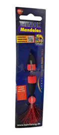 Mandala Foamshad Rood-Zwart Dressuurdoorbrekend Kunstaas Beste Snoekbaars Shad Baars Snoek Jigging