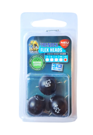 3 x Flex Head Loodvrije Loodkop 13 Gram Zwart Black Loodvrij Loodgewicht Mandala Shad Aas Montage