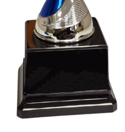 Visbeker XL Big Blue Boss Giant Trophy 65 cm Vissen Vis Beker Trofee Blauw 1e Prijs Hoofdprijs