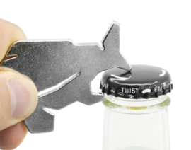 Vis Sleutelhanger Karper + Flesopener RVS Keyring Carp Fles Opener Viscadeau Vissen Cadeau Visser