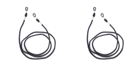 2 stuks Zonnebrilkoord Zwart