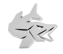 3-D Snoek Embleem Verchroomd Vis Sticker Auto Reliëf Autosticker Snoeklogo Aanhanger Laptop Viskist