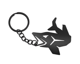 Vis Sleutelhanger Snoek + Flesopener Zwart Keyring Pike Fles Opener Viscadeau Vissen Cadeau Visser