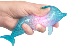Lichtgevende Squishy Dolfijn Blauw Oplichtende Stressbal