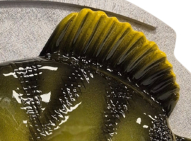 Luxe XL Baars Trofee 3D Reliëf 32 cm Natural Color Perch Visbeeld Grote Trofee Baarstrofee Wedstrijd