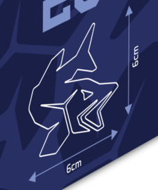 3-D Snoek Embleem Verchroomd Vis Sticker Auto Reliëf Autosticker Snoeklogo Aanhanger Laptop Viskist