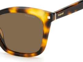 Polaroid® Lady Leopard Dames Zonnebril Havanna Bruin Gepolariseerde Dameszonnebril Zomerbril Bril
