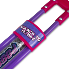Luxe Verlichte PogoFlasher Pogostick Roze 89 cm Pogo Stick 35 Kilo Springstok Met Led Verlichting