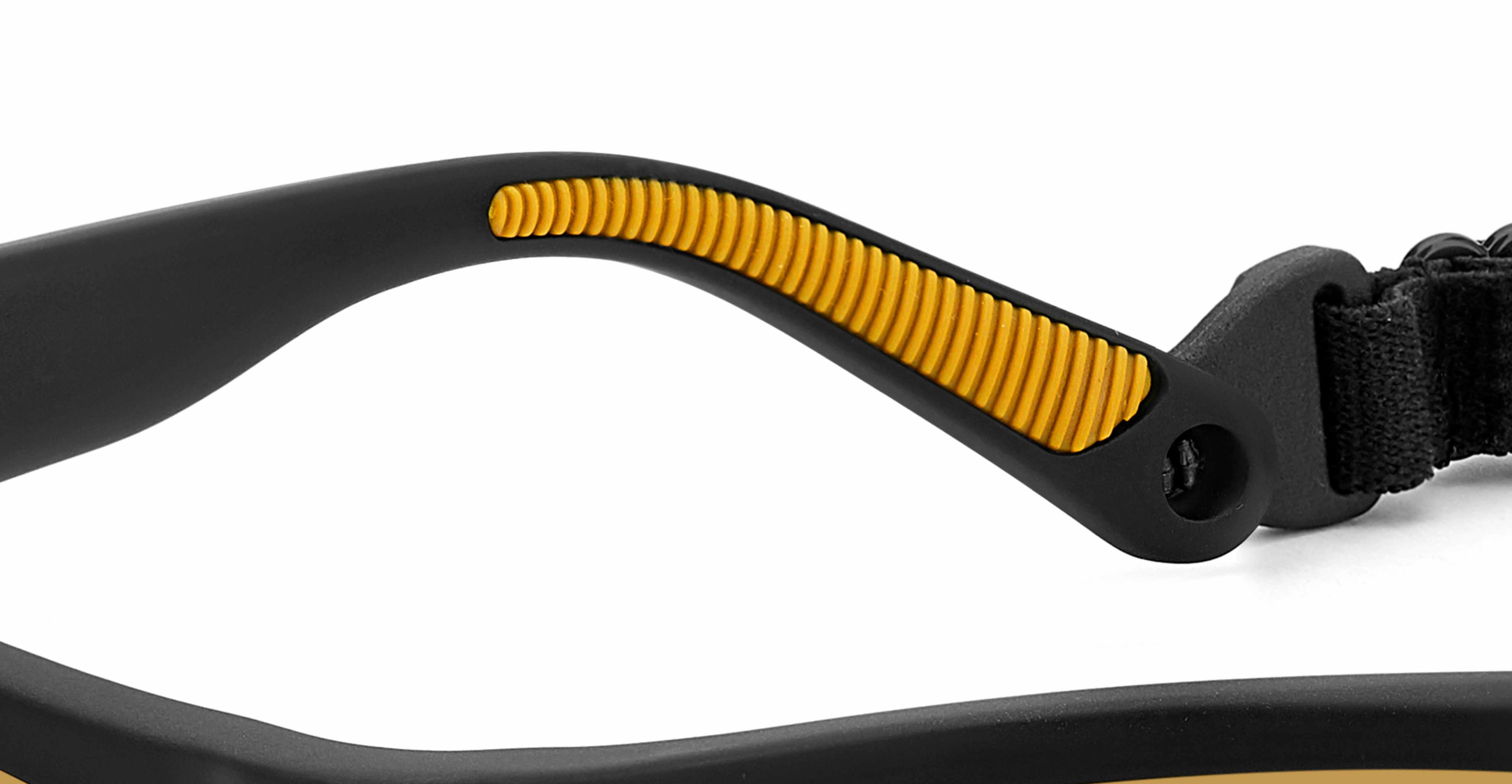 Polaroid Floating Black & Yellow Aqua Master + Waterband Drijvende Antislip Zonnebril Sportzonnebril