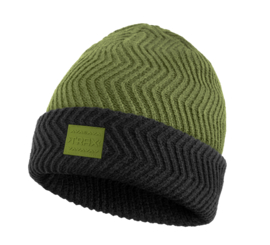 Carp Trax Comfort Warme Winter Beanie Gebreide Wintermuts Karper Thermo Muts Groen Zwart Vismuts