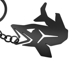 Vis Sleutelhanger Snoek + Flesopener Zwart Keyring Pike Fles Opener Viscadeau Vissen Cadeau Visser
