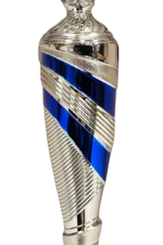 Visbeker XL Big Blue Boss Giant Trophy 65 cm Vissen Vis Beker Trofee Blauw 1e Prijs Hoofdprijs
