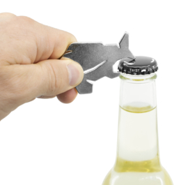 Vis Sleutelhanger Karper + Flesopener RVS Keyring Carp Fles Opener Viscadeau Vissen Cadeau Visser