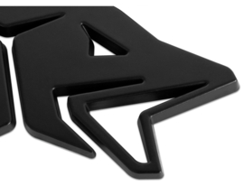 3-D Snoek Embleem Zwart Vis Sticker Auto Reliëf Autosticker Decoratief Snoeklogo Aanhanger Laptop
