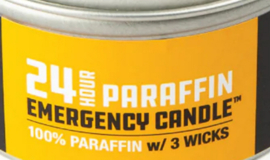 Uco Preppers 3 Lonts Rookvrije Parafine Camping Outdoor Kaars 24 Branduren Blik Noodkaars Noodpakket