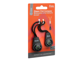 2 x SOL Preppers Zipper Pull Vloeistofkompas