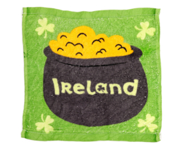 Magic Lucky Towel Ireland Pot Met Goud St. Patricks Day Compacte Cadeau Reishanddoek Ierse Geluk