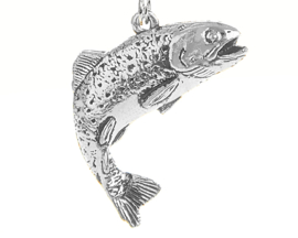 Hanger Forel + Ketting Zilver 50 cm (Heren)