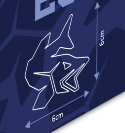 3-D Snoek Embleem Zwart Vis Sticker Auto Reliëf Autosticker Decoratief Snoeklogo Aanhanger Laptop