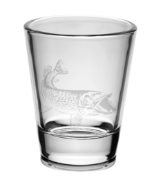 Set 6 x Shotglaasjes Karper + Baars + Brasem + Snoek + Snoekbaars + Meerval Vis Shotglazen Viscadeau